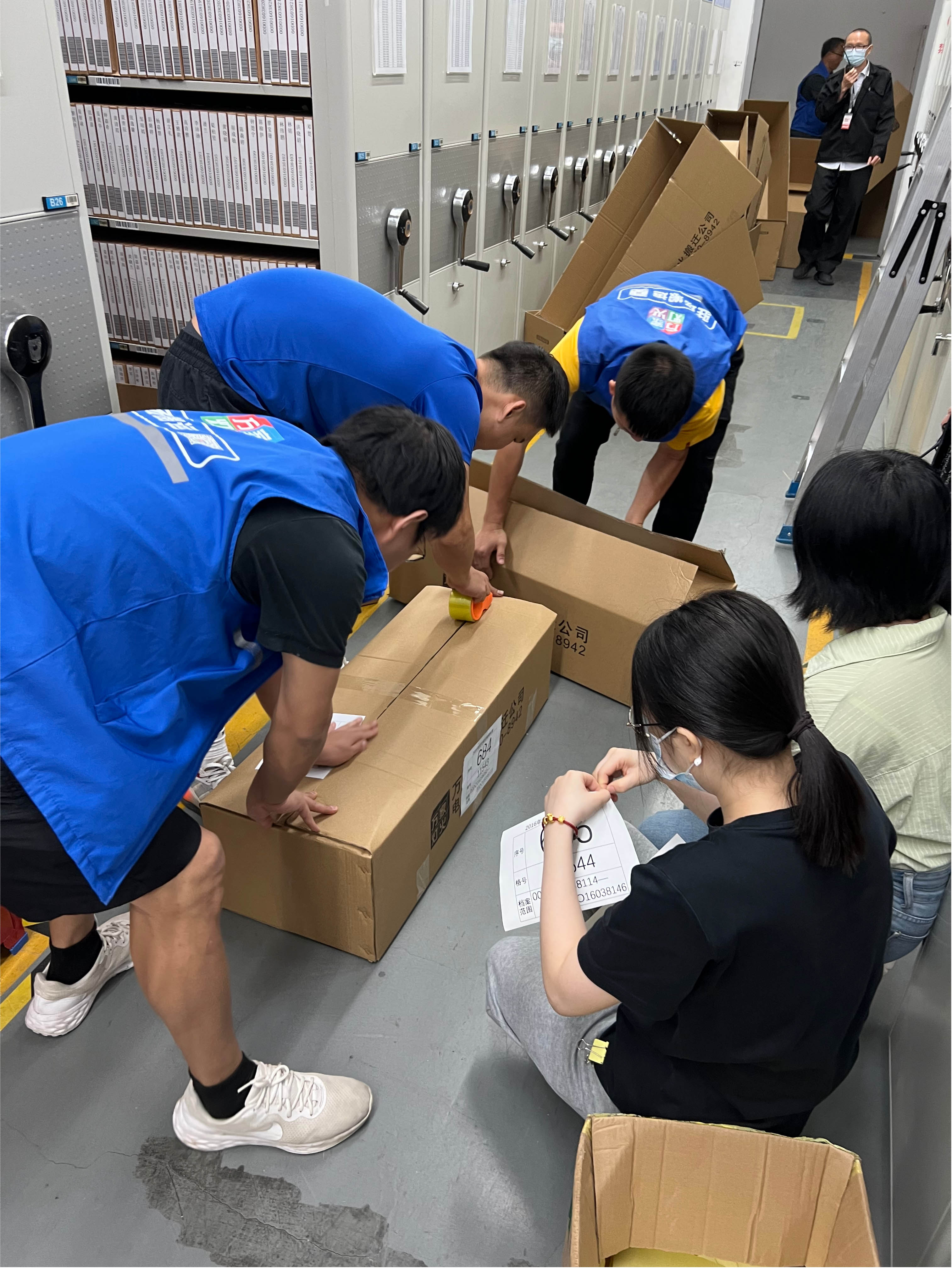 拉斯维加斯9888顺利实现丽江市人才服务中心档案搬迁项目